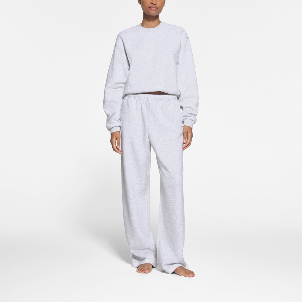 NWT SKIMS Classic Straight Leg Pant - Cotton Fleece